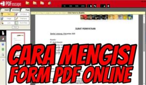 Cara Mengisi Form PDF Online