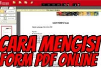 Cara Mengisi Form PDF Online