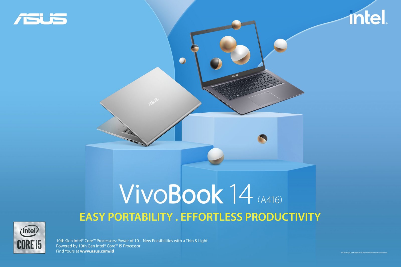 Intel Core 10th Gen - ASUS VivoBook 14 A416 - Easy Portability, Effortless Productivity