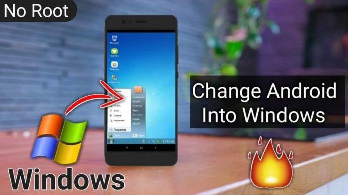 Cara Ubah Smartphone Android jadi Windows