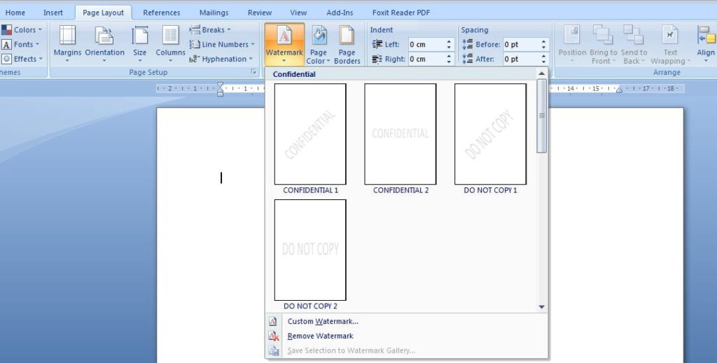 Cara Membuat Watermark di MS Word