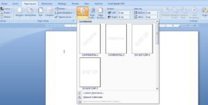 Cara Membuat Watermark di MS Word