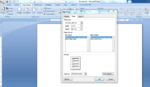Cara Pengaturan Kertas di MS Word