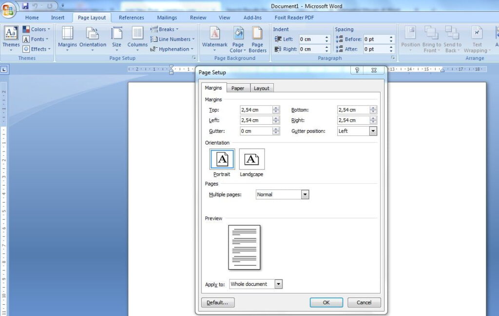 Bagaimana Cara Menambahkan Margin Pada Dokumen MS Word
