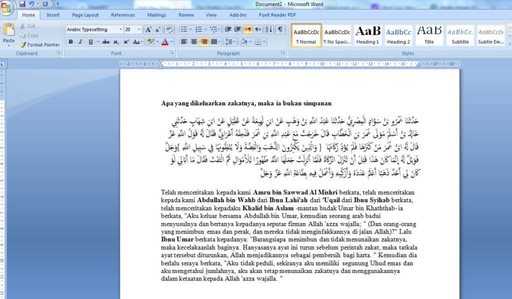 Cara Agar Bisa Mengetik Bahasa Arab di MS Word, Simak Panduannya!