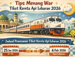 7 Tips Paling Ampuh Menang War Tiket Kereta Api Lebaran Idul Fitri 2026