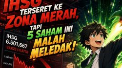 IHSG Terseret ke Zona Merah, 5 Saham Ini Malah Meledak, Siapa Jadi Bintang Bursa